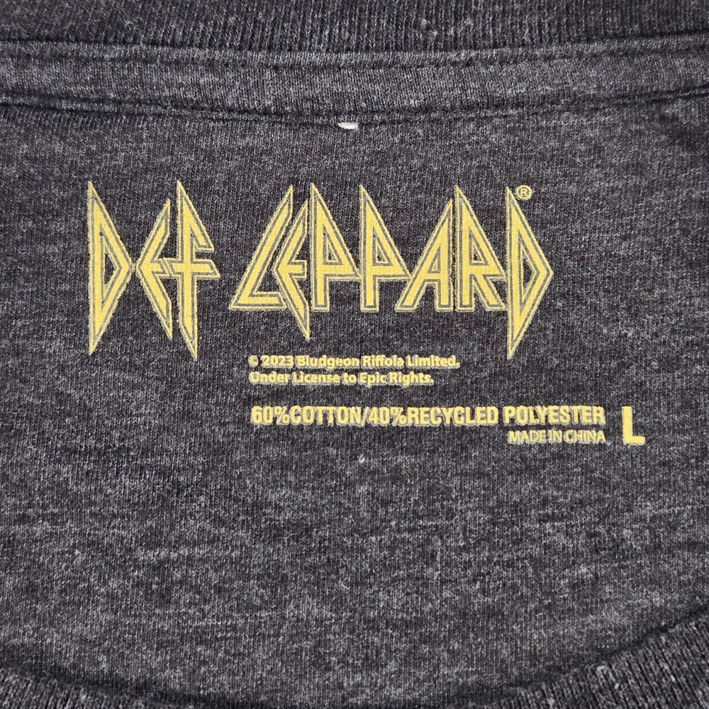 VTG‎ Def Leppard Sweatshirt Womens L Charcoal Rock of Ages 1983 Graphic Rocker - Picture 8 of 10
